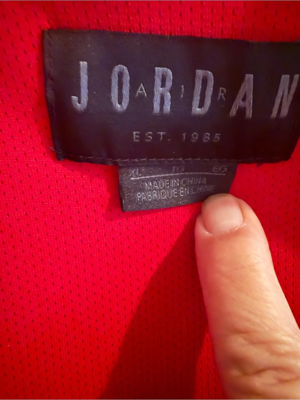 Air Jordan Satin Bomber Jacket Size XL